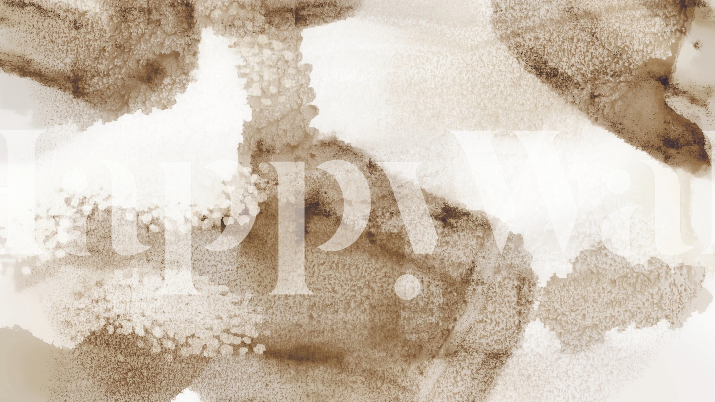 Tapeta Taupe Abstract Art w pokoju