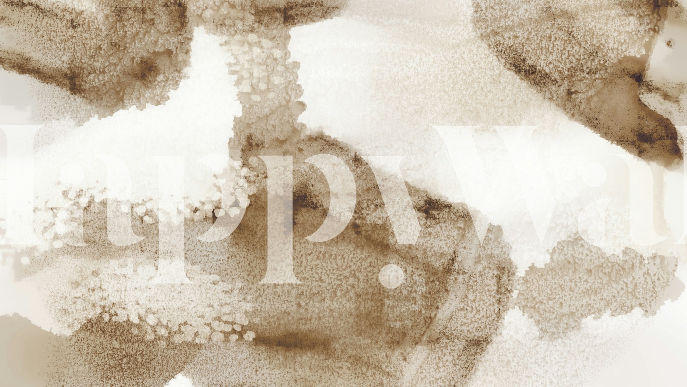 Papel de parede Taupe Abstract Art em um quarto