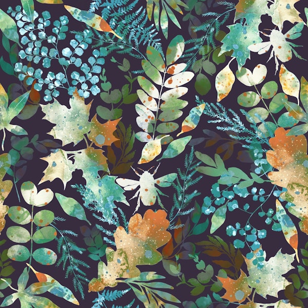 Botanical Night Elegance