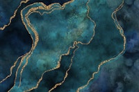 Teal And Gold Gemstone papiers peint