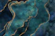 Teal And Gold Gemstone