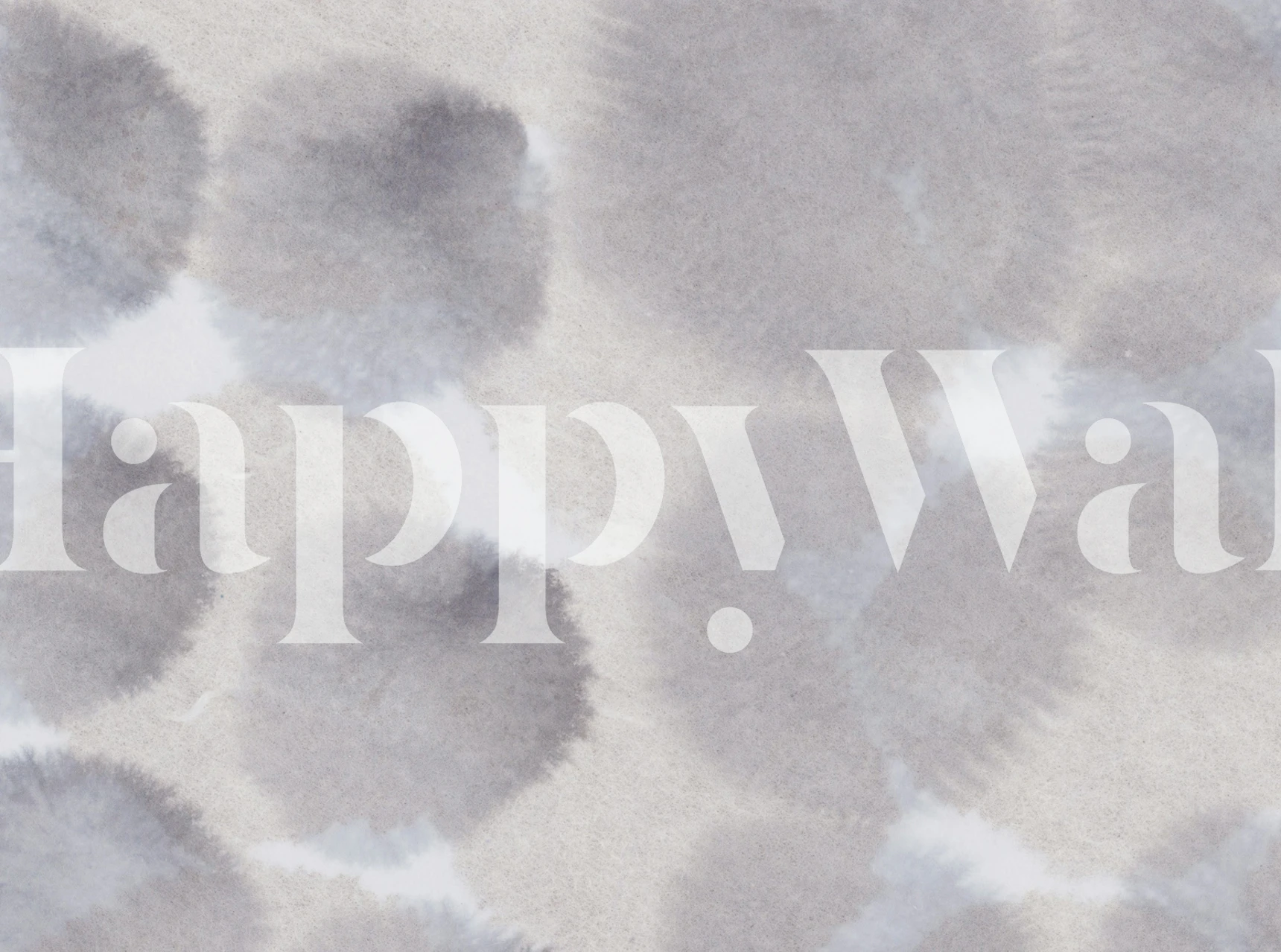 Tapeta Cloudy watercolor abstract vystavená v místnosti