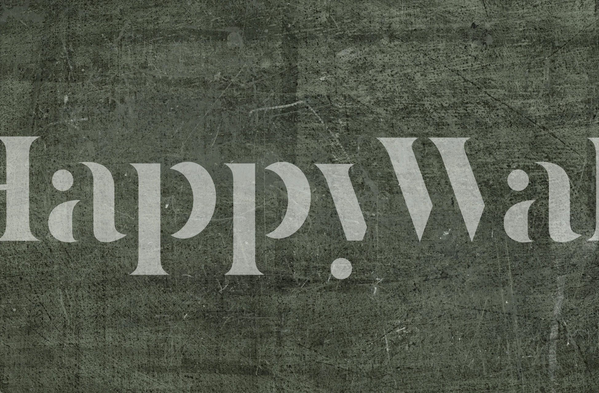 Textured forest green and grey wallpaper