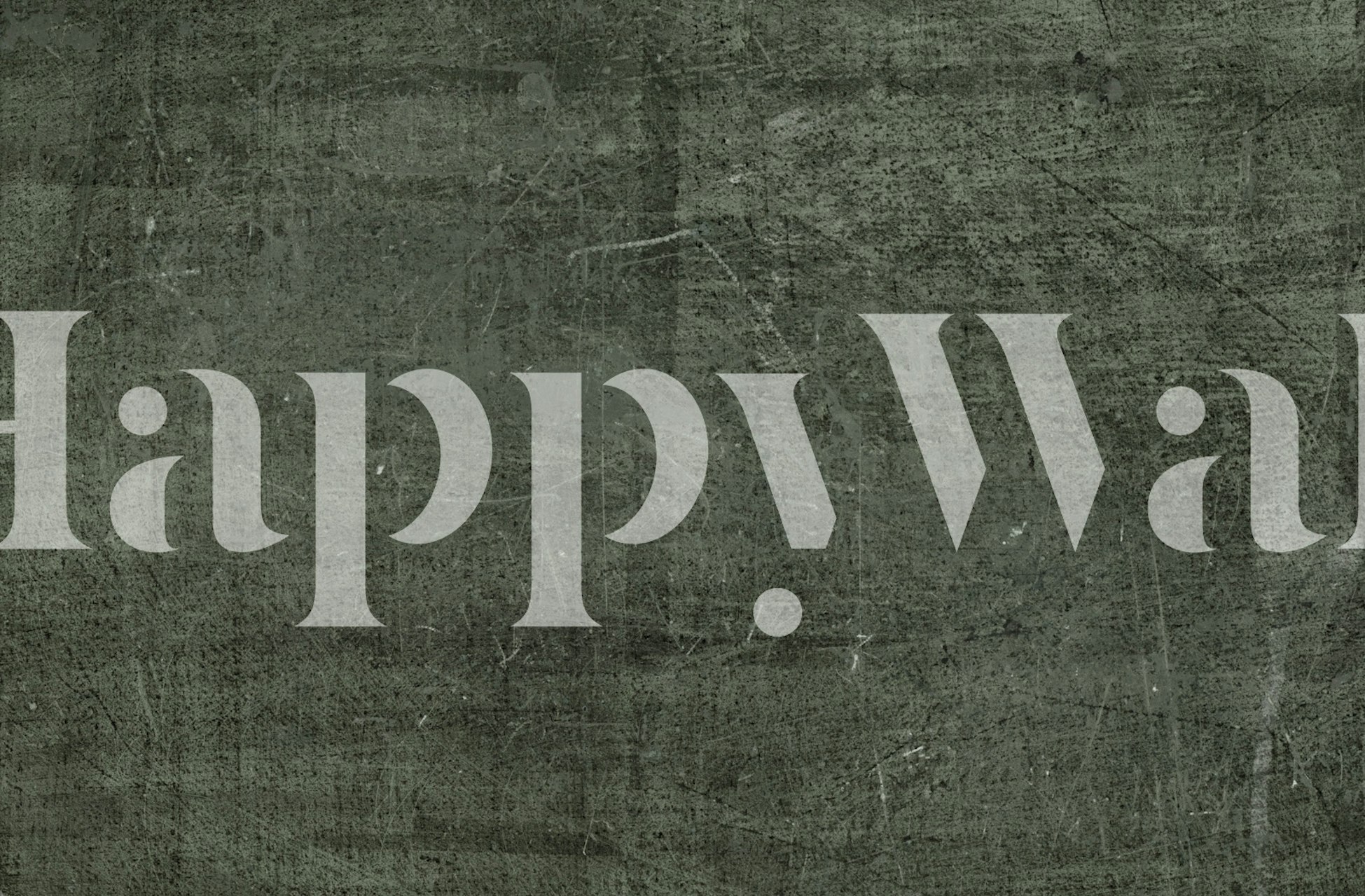 Textured forest green and grey wallpaper