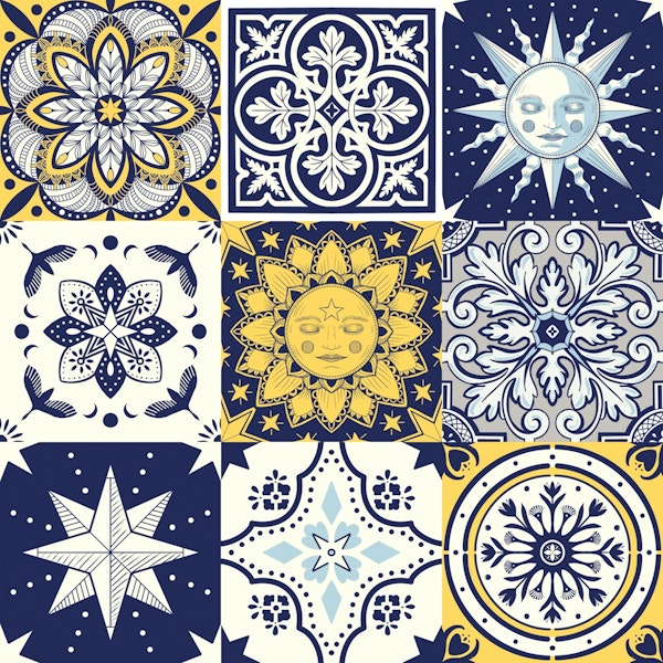 Celestial Italian Tiles