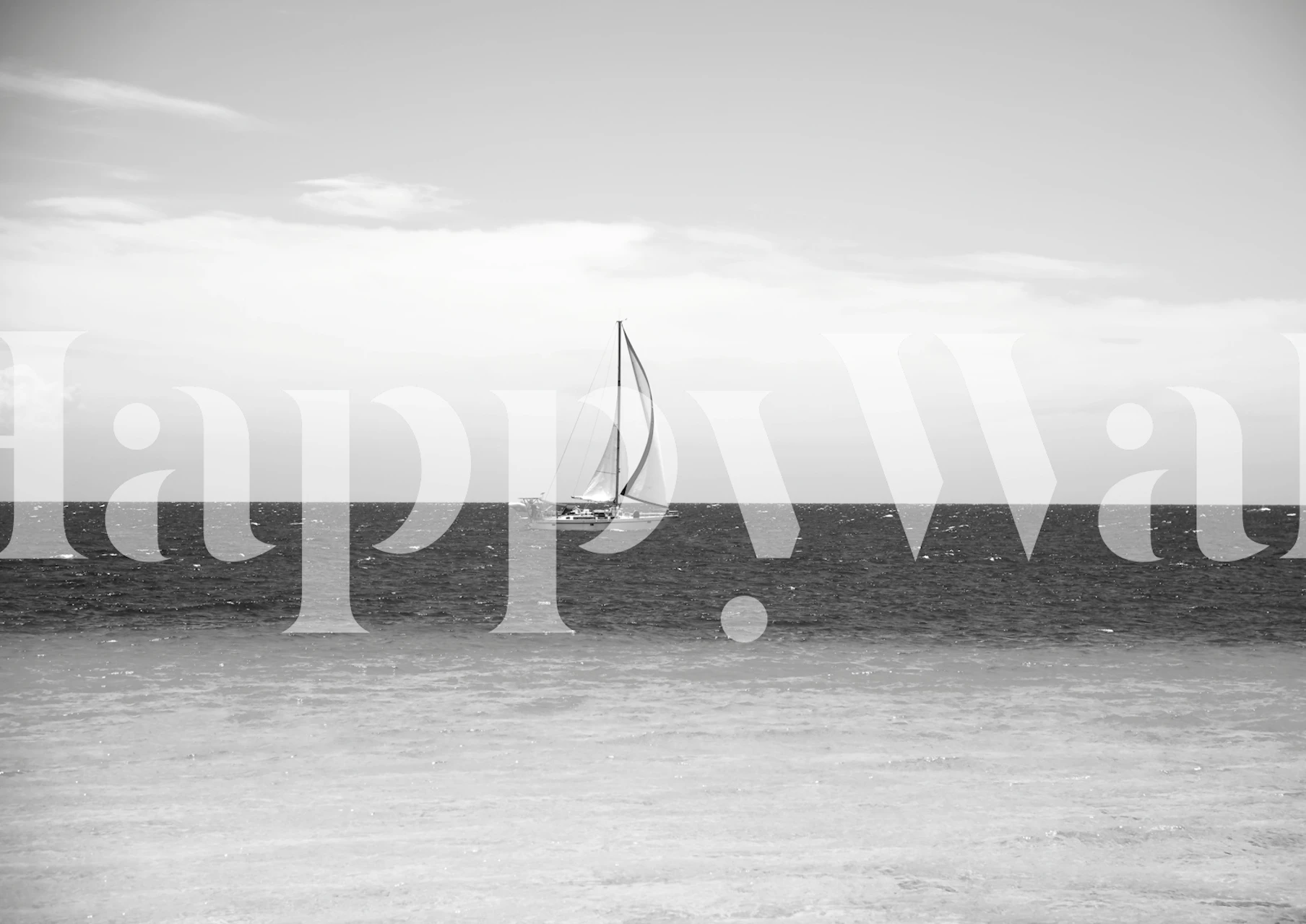 Sailing in the Caribbean Sea wallpaper