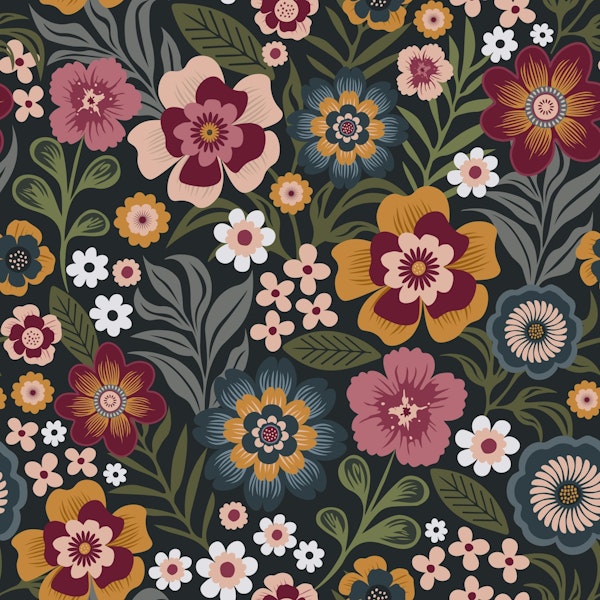 Exotic Botanical Midnight Garden