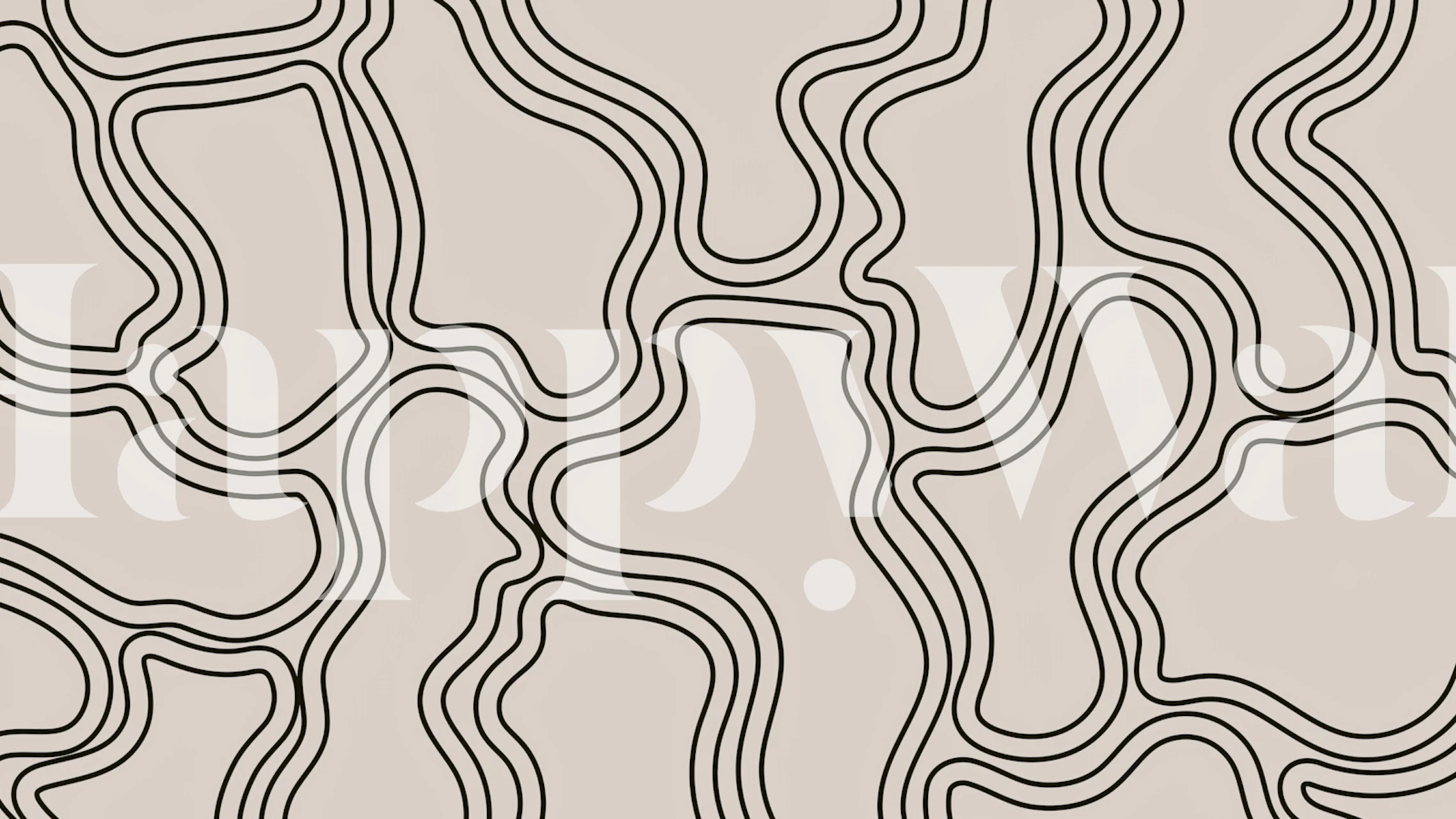 Serenity Lines Decor tapetti huoneessa