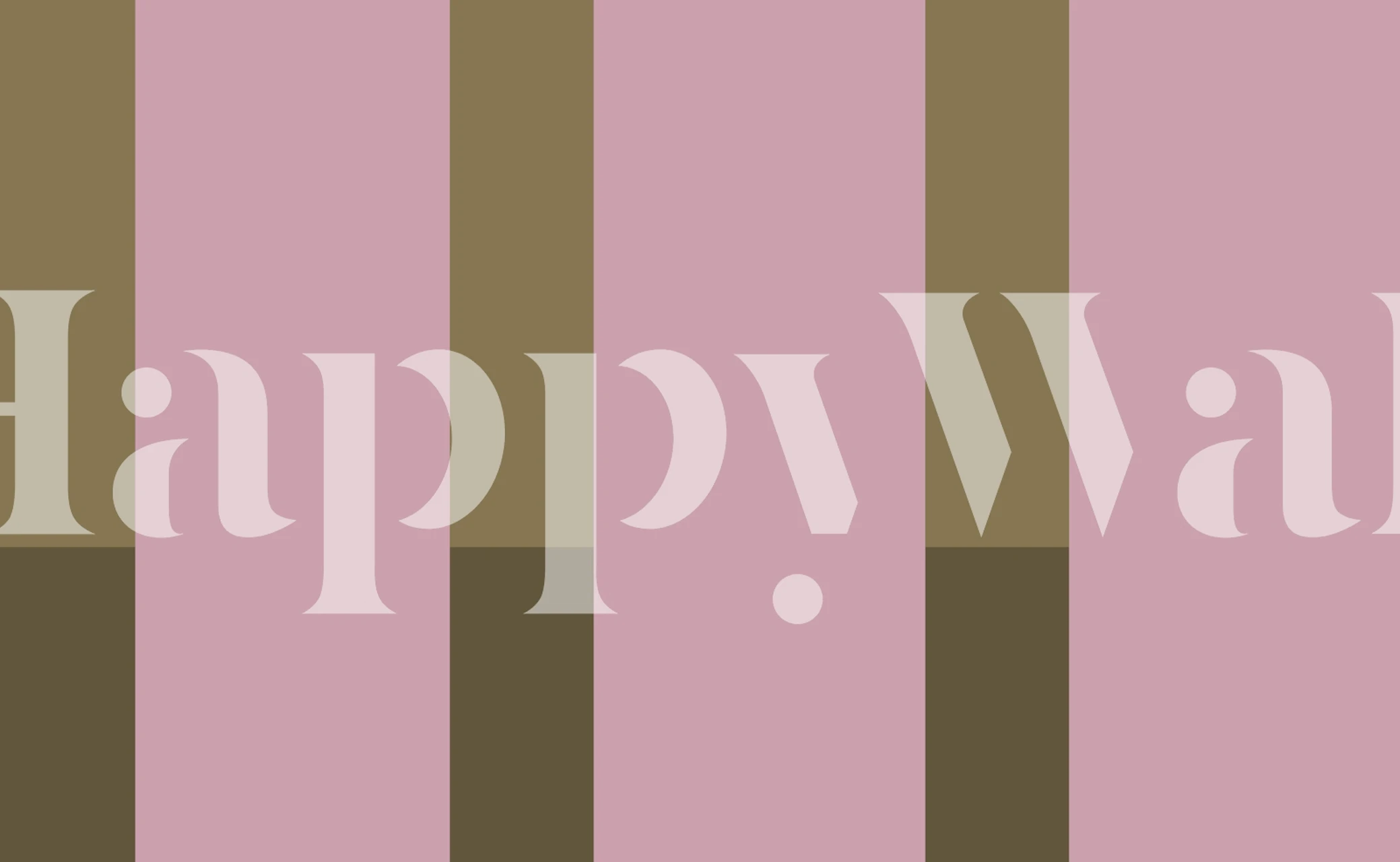 Modern Roseate Stripes behang in een kamer