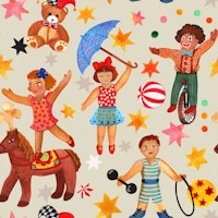 Circus Playtime Decor papiers peint