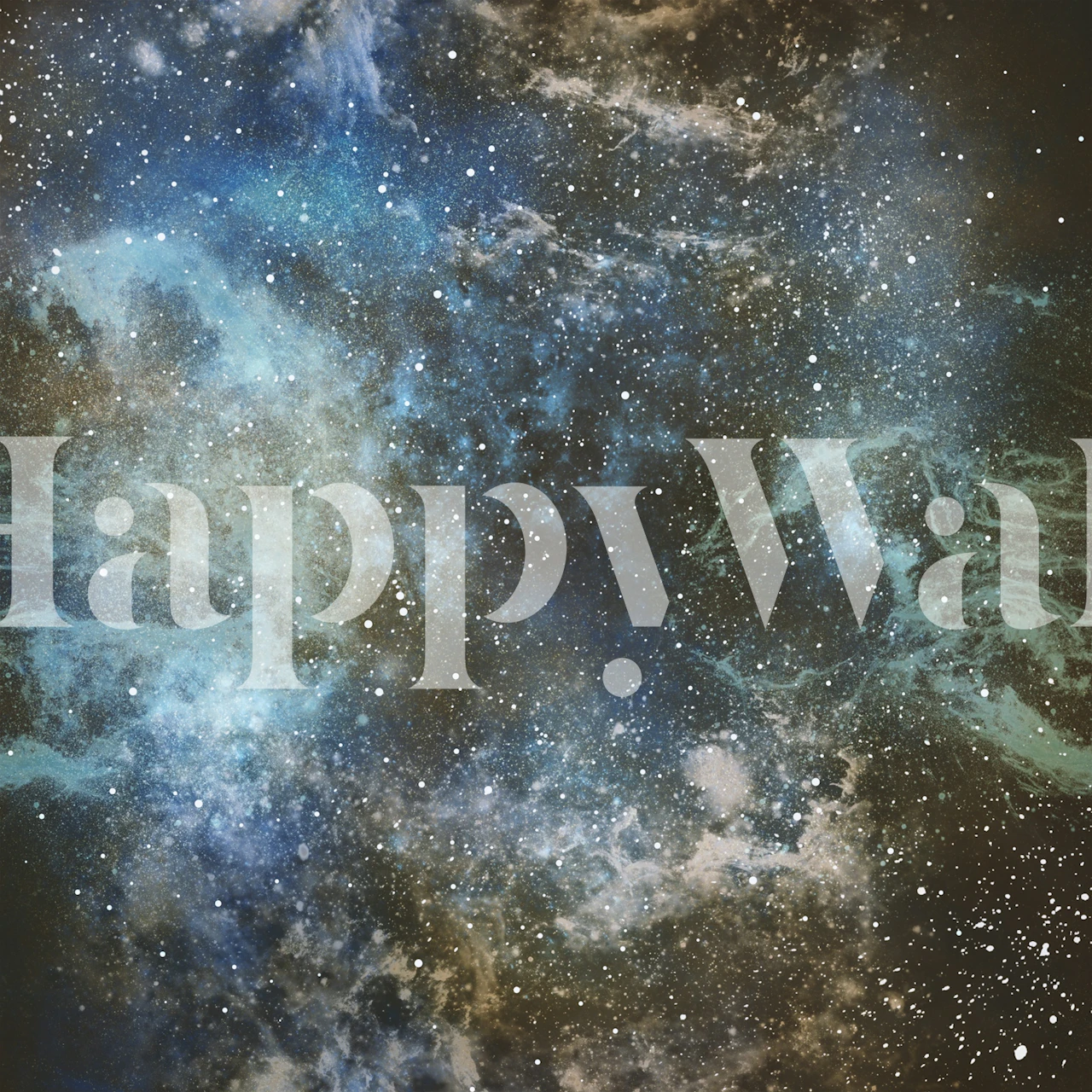 Papel de parede Cosmic Dust Cascade em um quarto