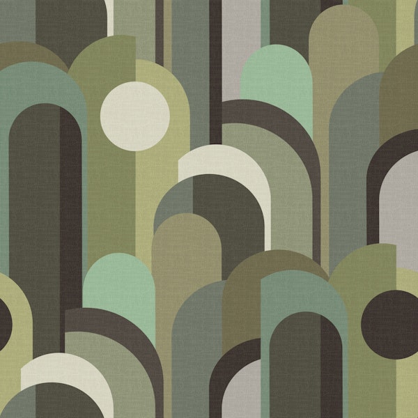 Abstract Geo Pattern Green Brown