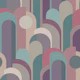 Abstract Geo Pattern Mauve Turquoise