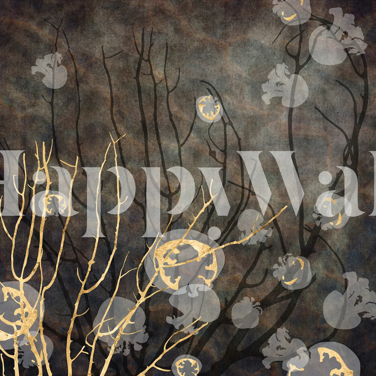 Reef Life with Jellyfish behang in een kamer