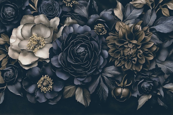 Midnight Blue Baroque Bouquet