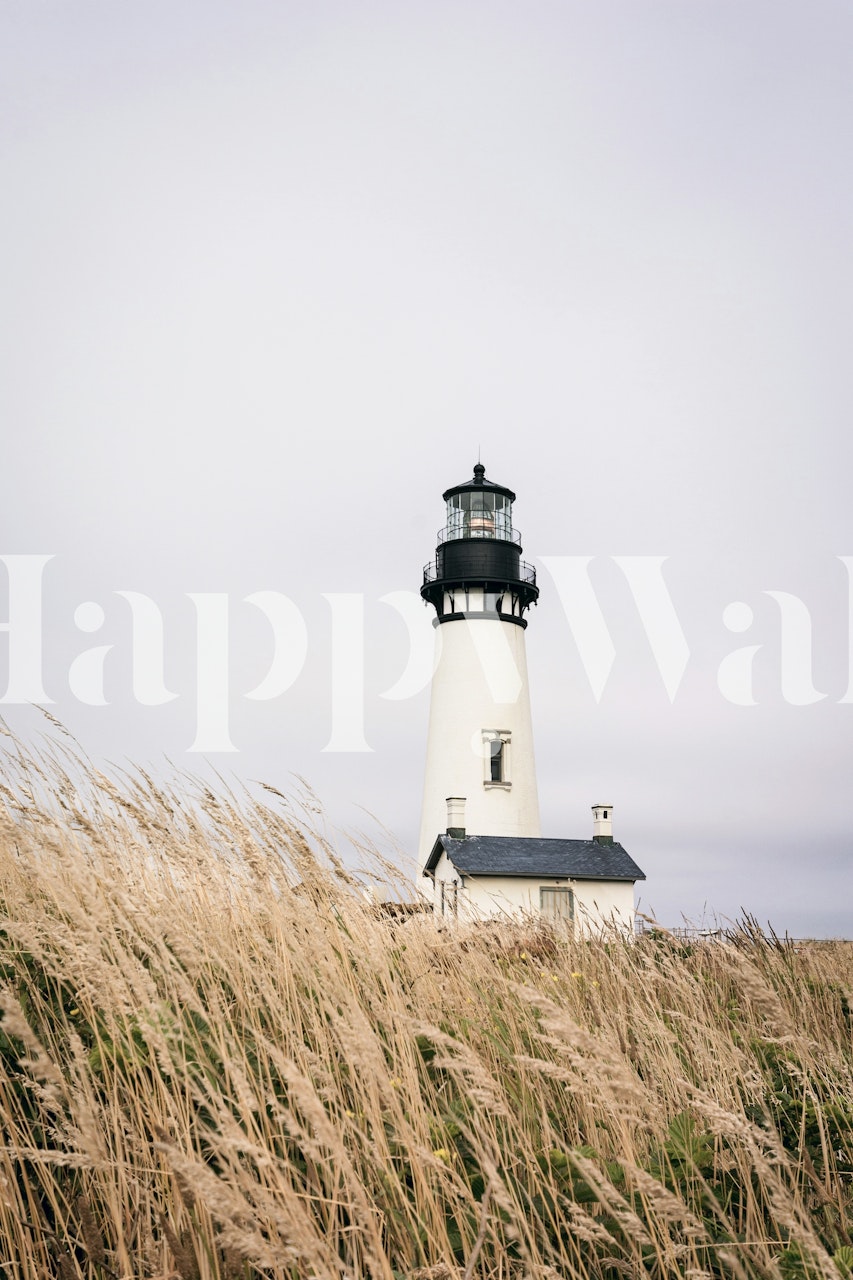 Lighthouse view wallpaper in a room