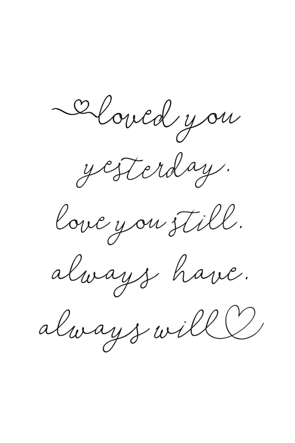 I love you message on the wall