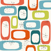 Mid Century Modern Pattern 01 wallpaper