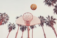 Sunset Basketball carta da parati