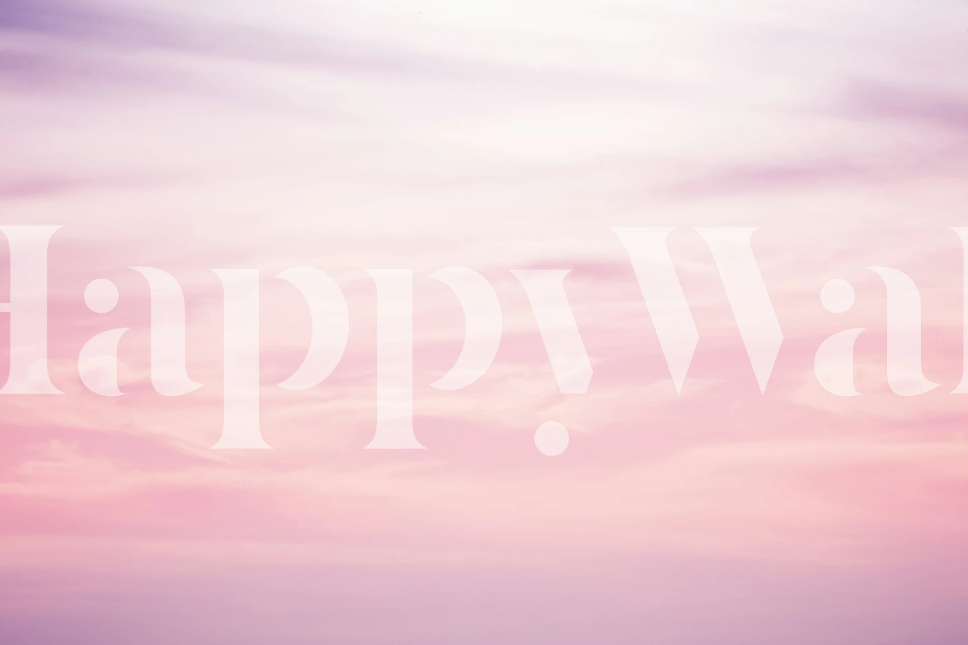 Pastel Caribbean Sunset Sky tapet i et rum