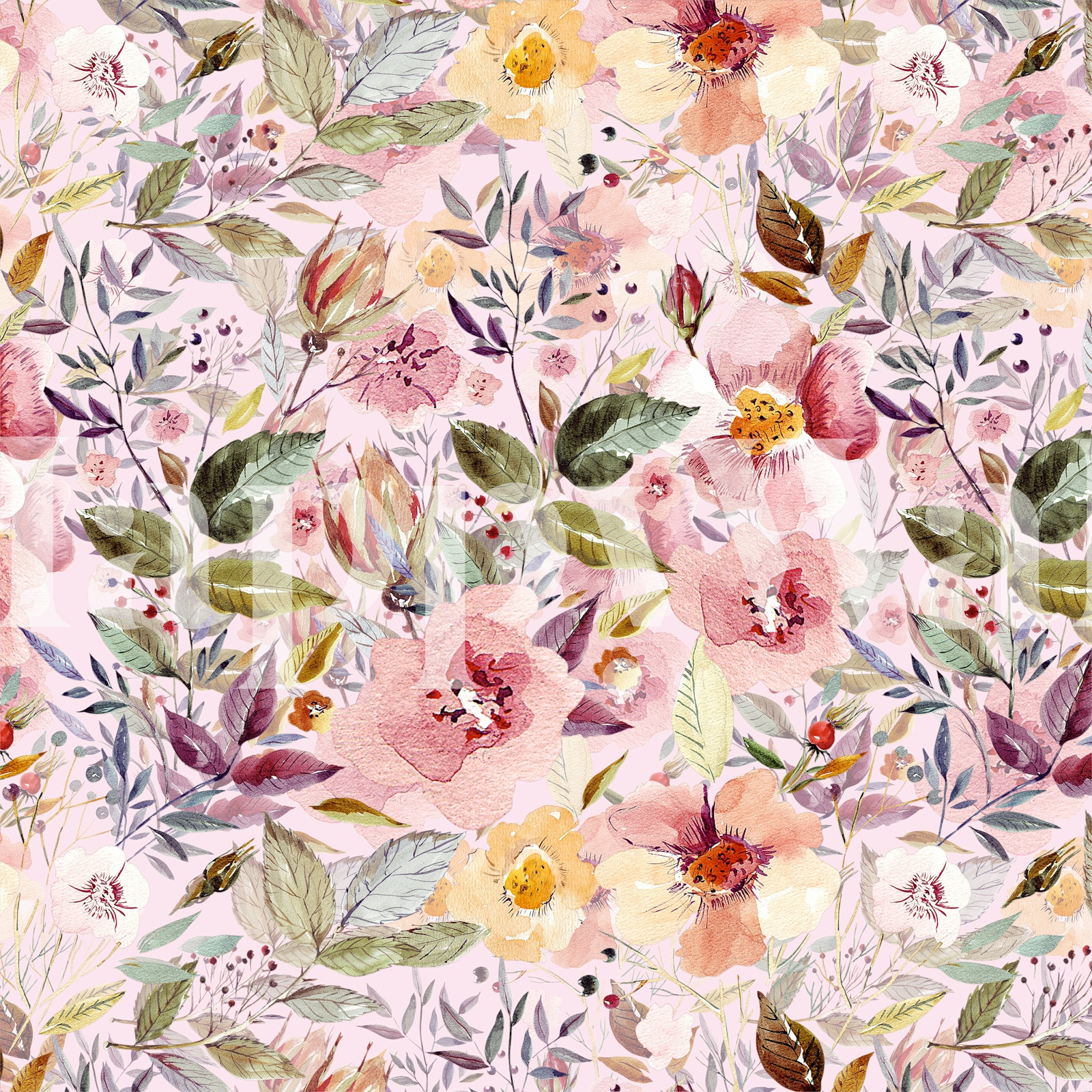 Floral Whisper Elegance Wallpaper