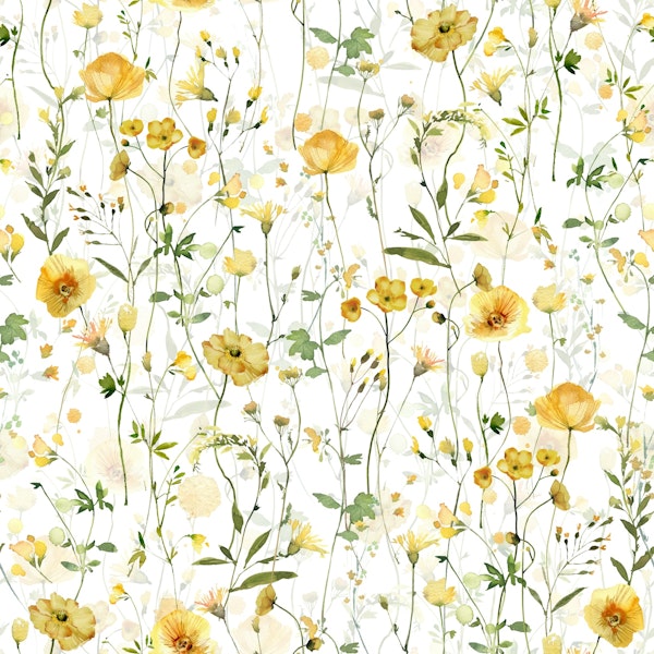 Elegant Botanical Yellow Charm