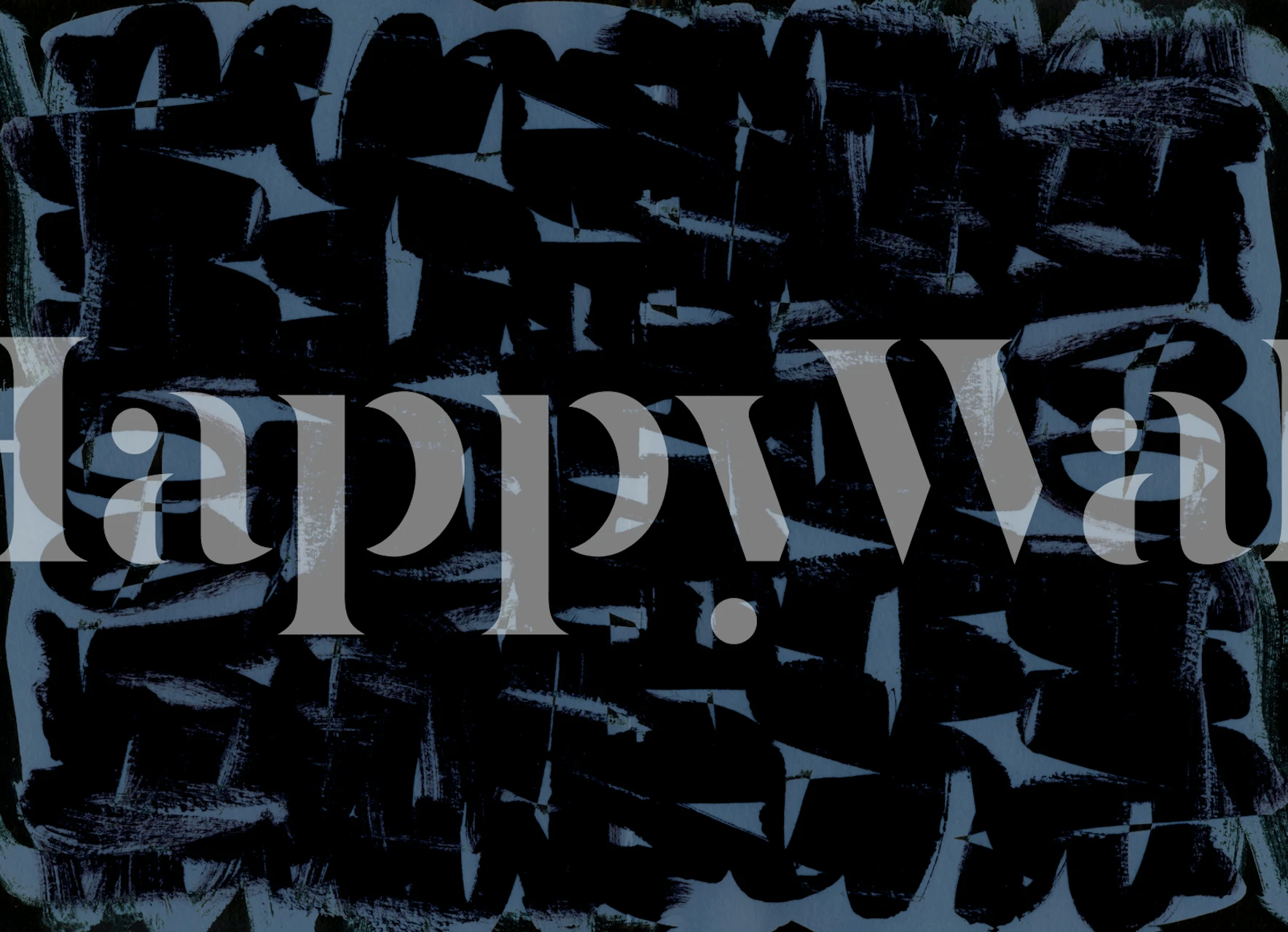 Diseño de papel pintado Abstract Noir Brushstrokes