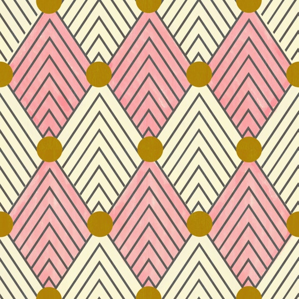 Art deco geometric chevron