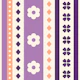 Classic Floral Stripes Purple